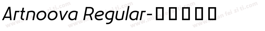 Artnoova Regular字体转换
